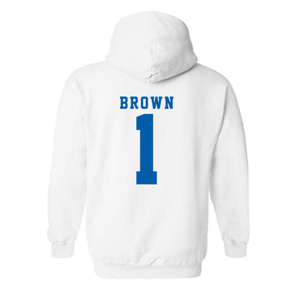 Buffalo - NCAA Football : Saveon Brown - Classic Shersey Hooded Sweatshirt-1