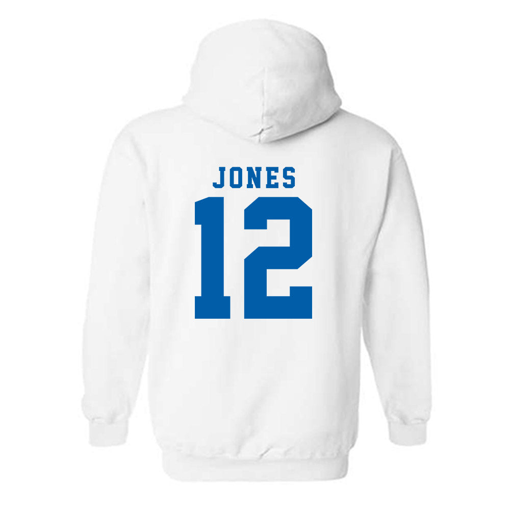 Buffalo - NCAA Men's Basketball : KJ Jones - Classic Shersey Hooded Sweatshirt-1