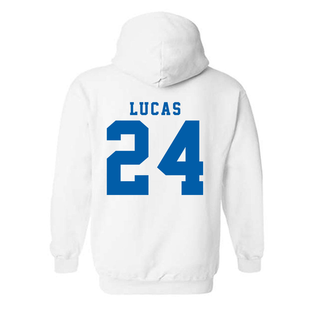 Buffalo - NCAA Women's Basketball : Meg Lucas - Classic Shersey Hooded Sweatshirt-2