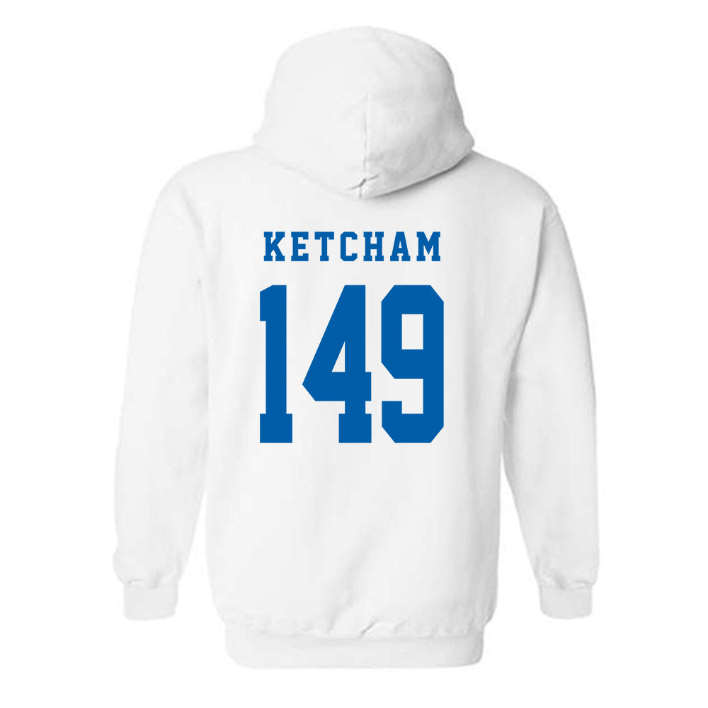 Buffalo - NCAA Wrestling : Mason Ketcham - Classic Shersey Hooded Sweatshirt-1