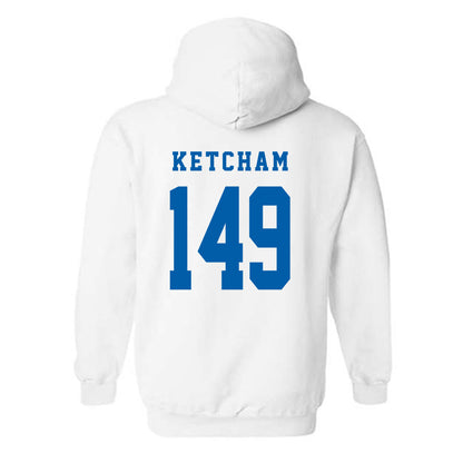 Buffalo - NCAA Wrestling : Mason Ketcham - Classic Shersey Hooded Sweatshirt-1