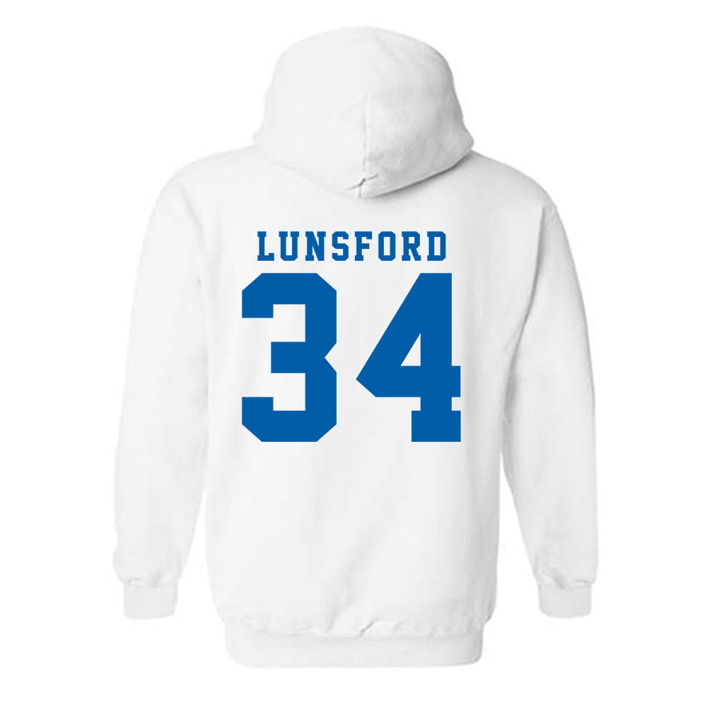 Buffalo - NCAA Football : Preston Lunsford - Classic Shersey Hooded Sweatshirt-1