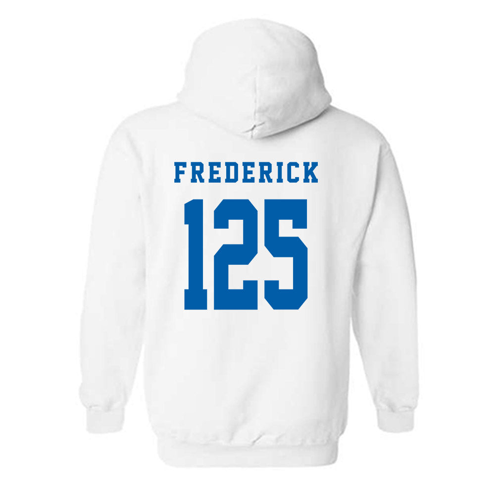 Buffalo - NCAA Wrestling : Brock Frederick - Classic Shersey Hooded Sweatshirt-1