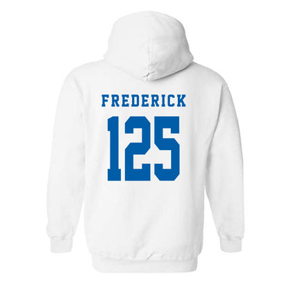 Buffalo - NCAA Wrestling : Brock Frederick - Classic Shersey Hooded Sweatshirt-1