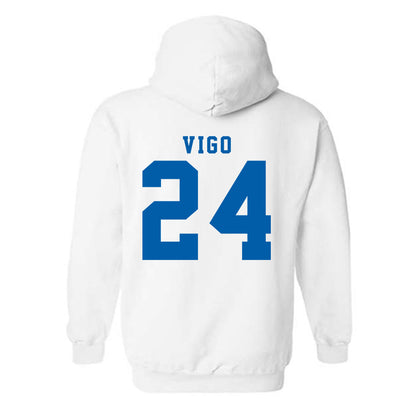 Buffalo - NCAA Men's Basketball : Jahrel Vigo - Classic Shersey Hooded Sweatshirt-4