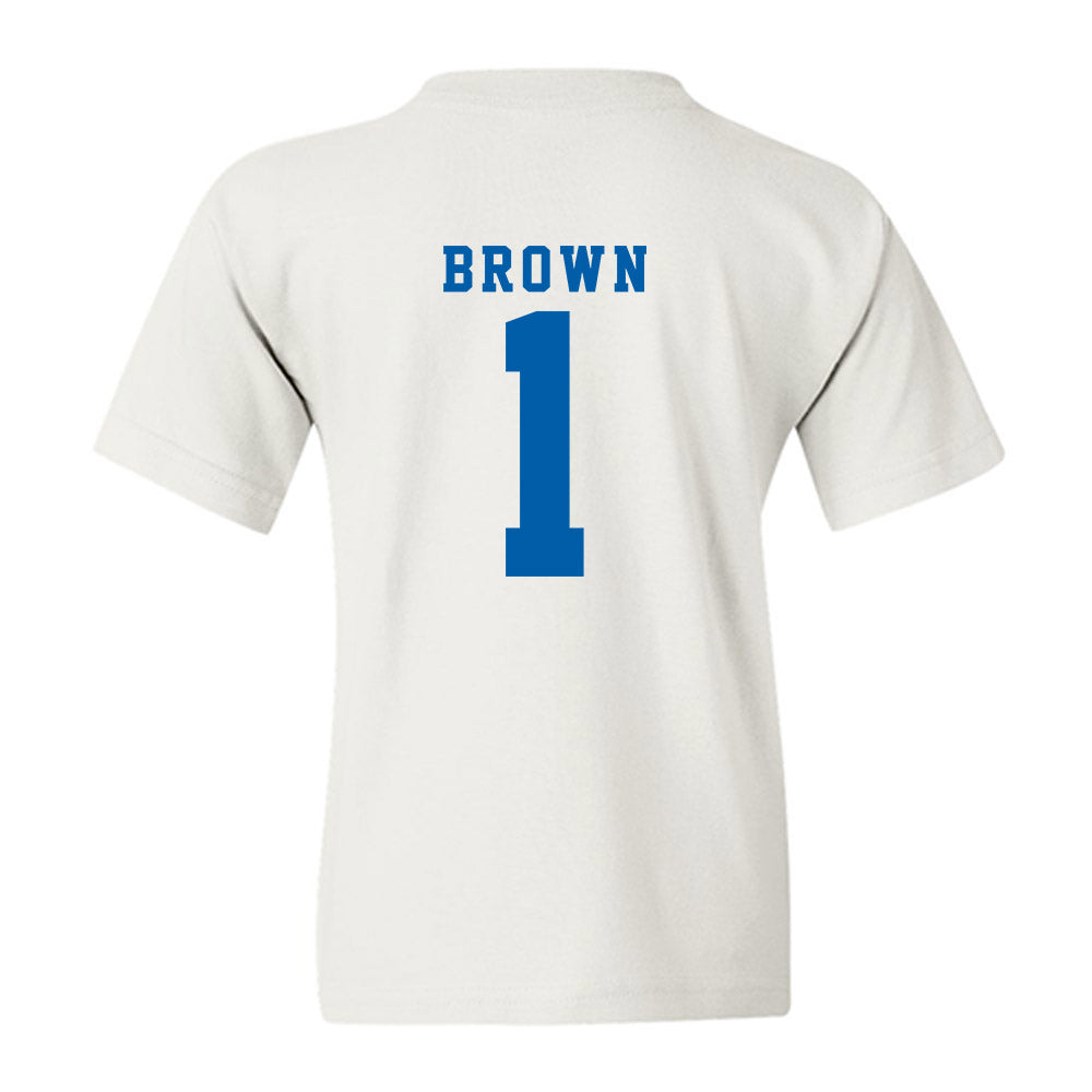Buffalo - NCAA Football : Saveon Brown - Classic Shersey Youth T-Shirt-1