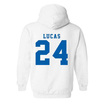 Buffalo - NCAA Women's Basketball : Meg Lucas - Classic Shersey Hooded Sweatshirt-1