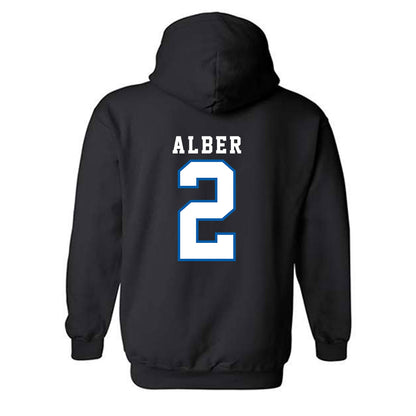 Buffalo - NCAA Women's Basketball : Natavia Alber - Classic Shersey Hooded Sweatshirt-1