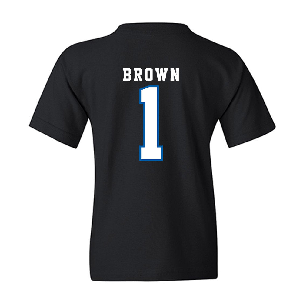 Buffalo - NCAA Football : Saveon Brown - Classic Shersey Youth T-Shirt-1