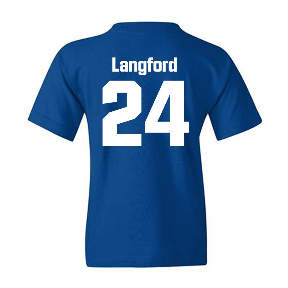 SJSU - NCAA Men's Basketball : Douglas Langford - Classic Shersey Youth T-Shirt-1