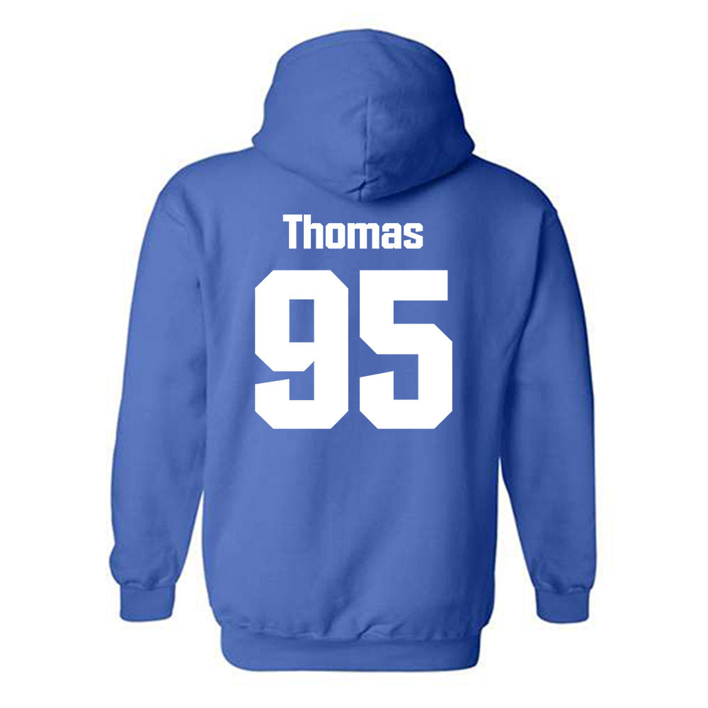 SJSU - NCAA Football : Colton Thomas - Classic Shersey Hooded Sweatshirt-1