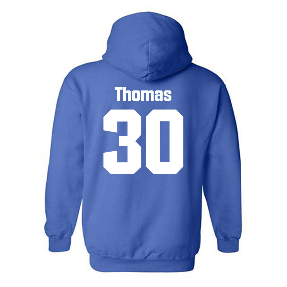 SJSU - NCAA Baseball : David Thomas - Classic Shersey Hooded Sweatshirt-1