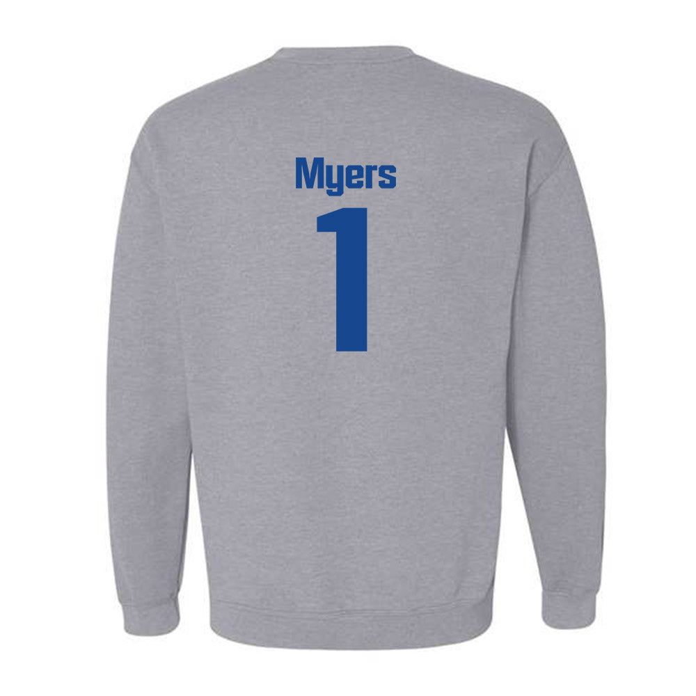 SJSU - NCAA Men's Basketball : Adrian Myers - Classic Shersey Crewneck Sweatshirt-1