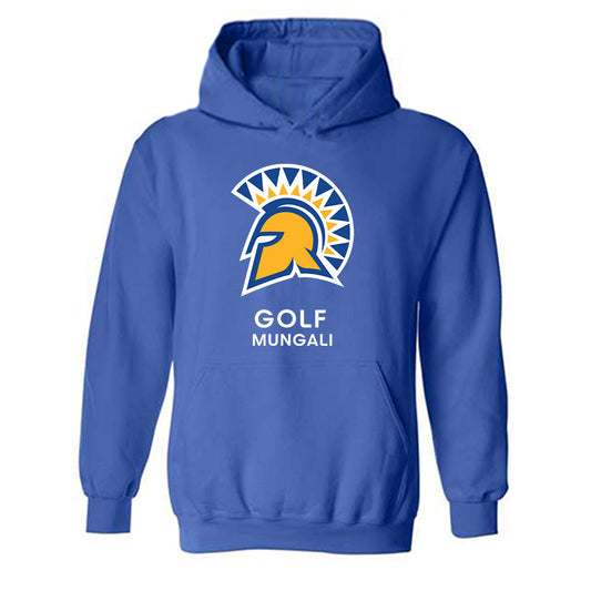 SJSU - NCAA Men's Golf : KC Mungali - Classic Fashion Shersey Hooded Sweatshirt-0