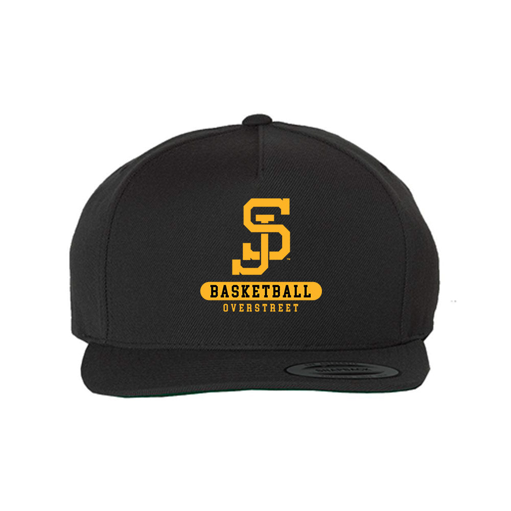 SJSU - NCAA Men's Basketball : Marcus Overstreet - Snapback Hat-0