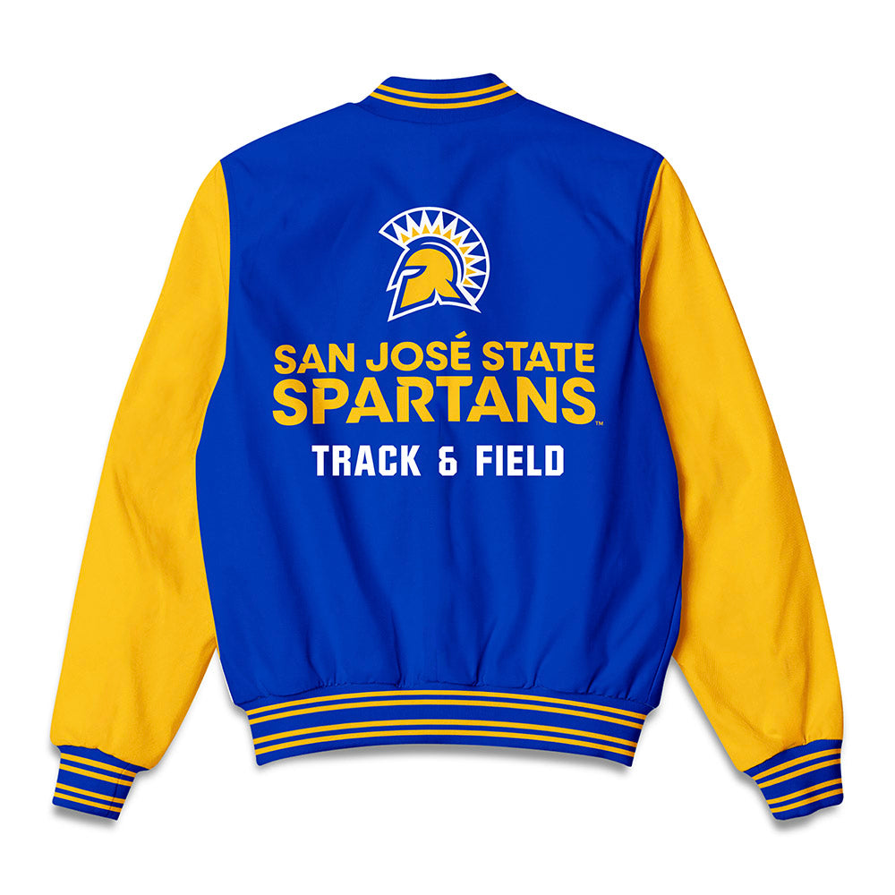 SJSU - NCAA Women's Track & Field : Kaylei Combest - Bomber Jacket-1