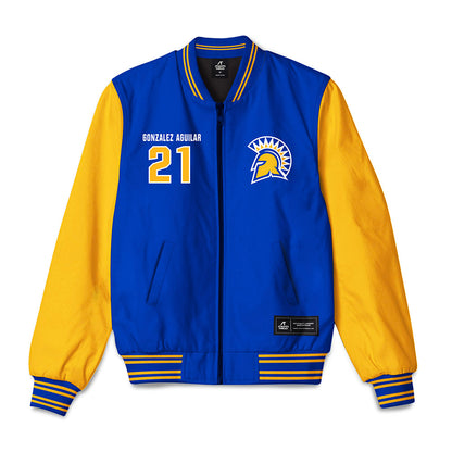 SJSU - NCAA Women's Water Polo : Sally Gonzalez Aguilar - Bomber Jacket-0