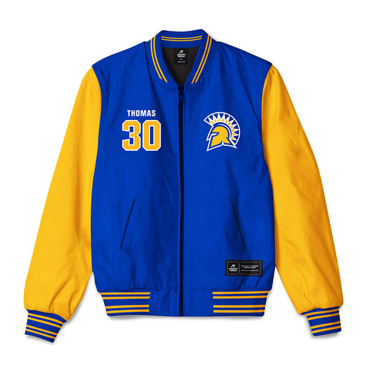 SJSU - NCAA Baseball : David Thomas - Bomber Jacket-0