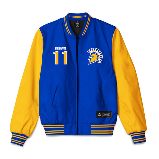 SJSU - NCAA Women's Soccer : Keely Brown - Bomber Jacket-0