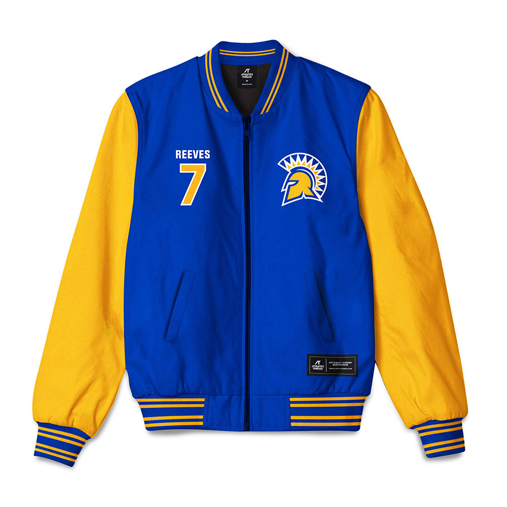 SJSU - NCAA Women's Volleyball : Randi Reeves - Bomber Jacket-0