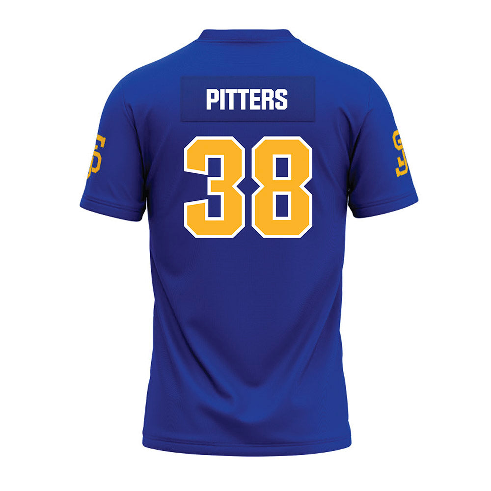 SJSU - NCAA Football : Nassir Pitters - Blue Premium Football Jersey-1