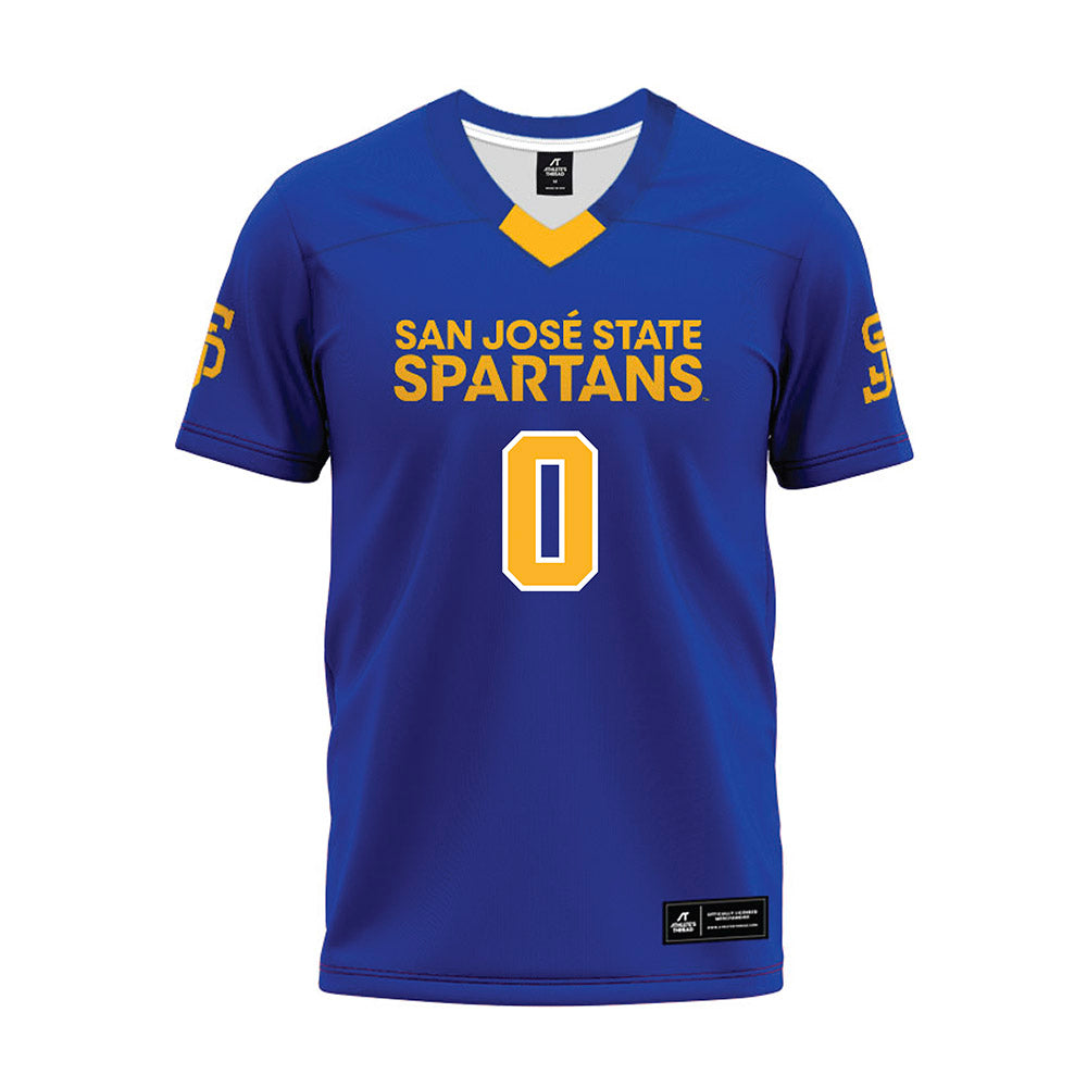 SJSU - NCAA Football : Isaiah Buxton - Blue Premium Football Jersey-0