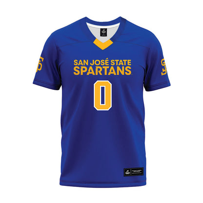 SJSU - NCAA Football : Isaiah Buxton - Blue Premium Football Jersey-0