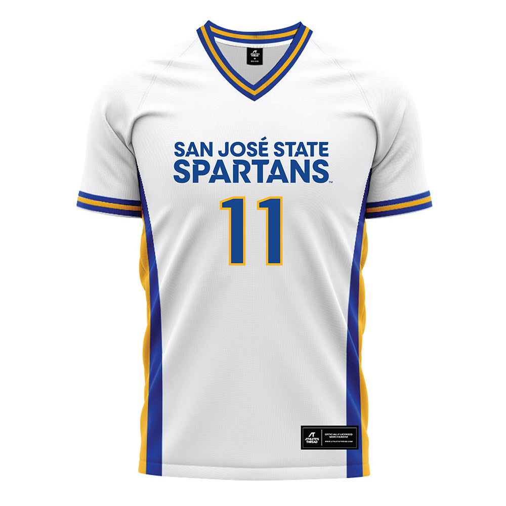 SJSU - NCAA Men's Soccer : Jordi Tortell - White Soccer Jersey-0