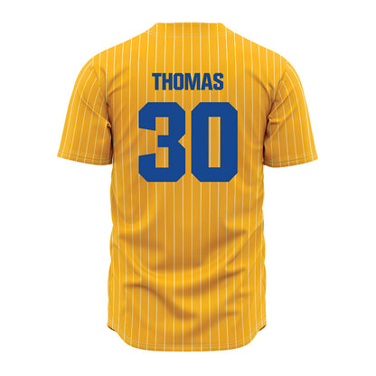 SJSU - NCAA Baseball : David Thomas - Gold Jersey-1