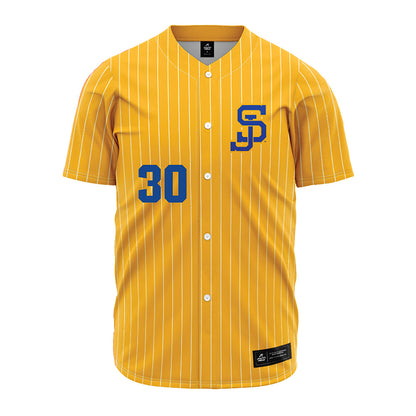 SJSU - NCAA Baseball : David Thomas - Gold Jersey-0