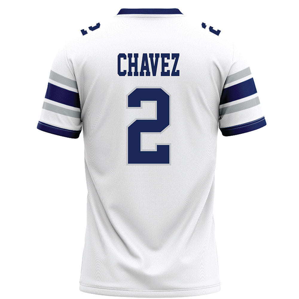 Rice - NCAA Football : Jo Chavez - White Football Jersey-1