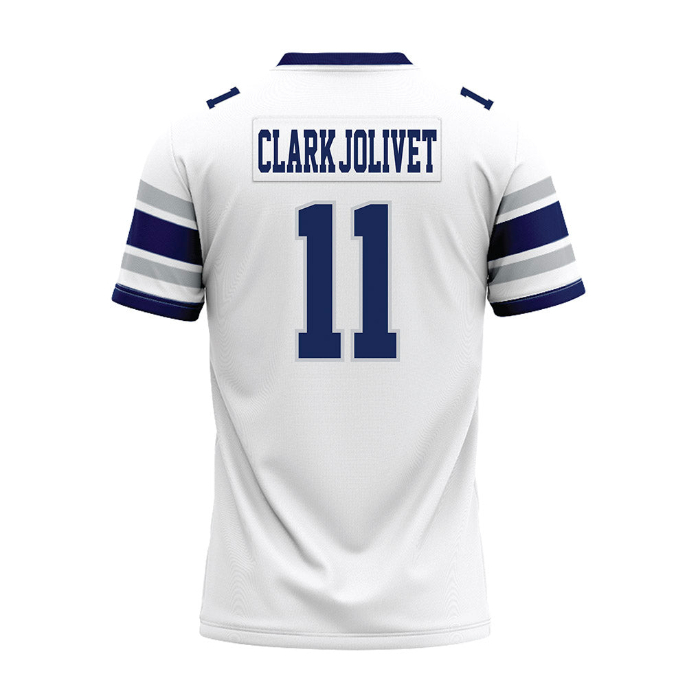 Rice - NCAA Football : Christopher Clark-Jolivet - White Premium Football Jersey-1