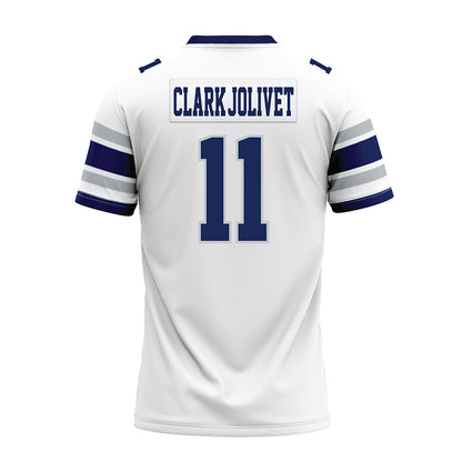 Rice - NCAA Football : Christopher Clark-Jolivet - White Premium Football Jersey-1