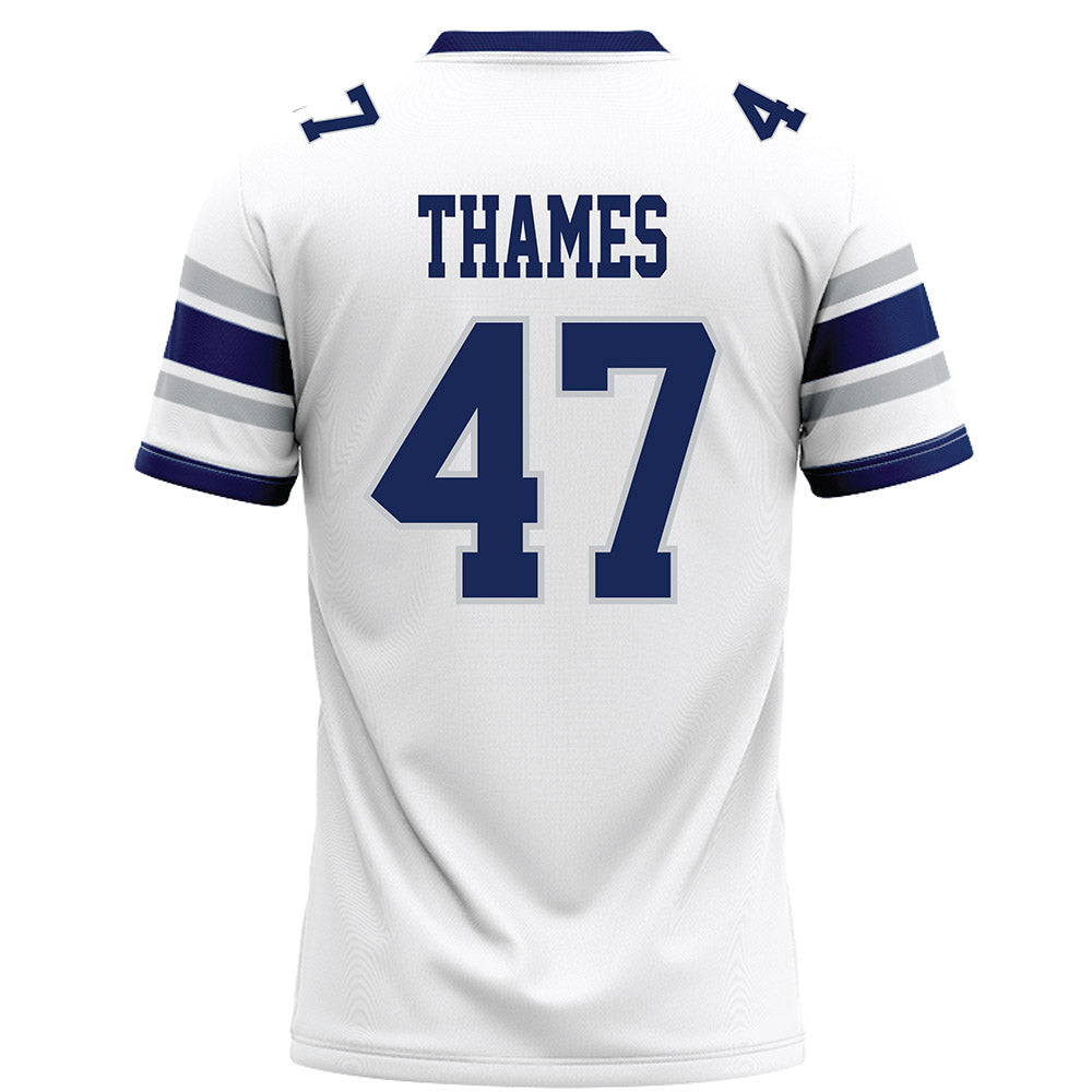 Rice - NCAA Football : Ty Thames - White Football Jersey-1