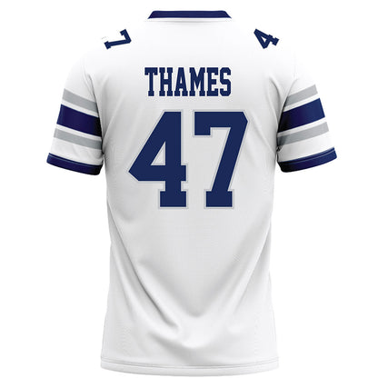 Rice - NCAA Football : Ty Thames - White Football Jersey-1