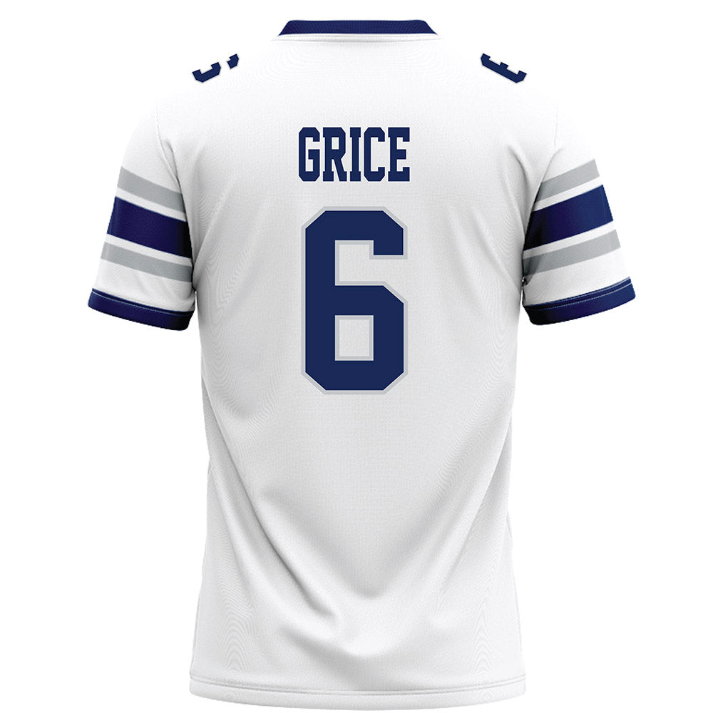 Rice - NCAA Football : Ben Grice - White Football Jersey-1