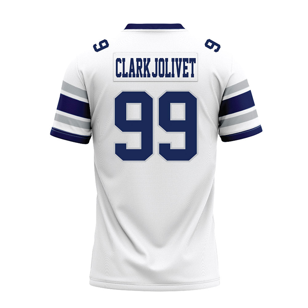 Rice - NCAA Football : Christopher Clark-Jolivet - White Premium Football Jersey-1