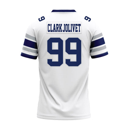 Rice - NCAA Football : Christopher Clark-Jolivet - White Premium Football Jersey-1