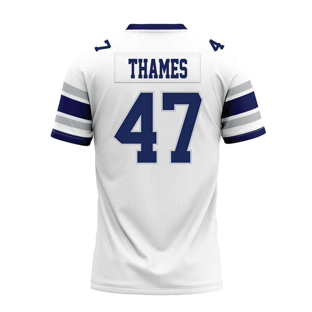 Rice - NCAA Football : Ty Thames - White Premium Football Jersey-1