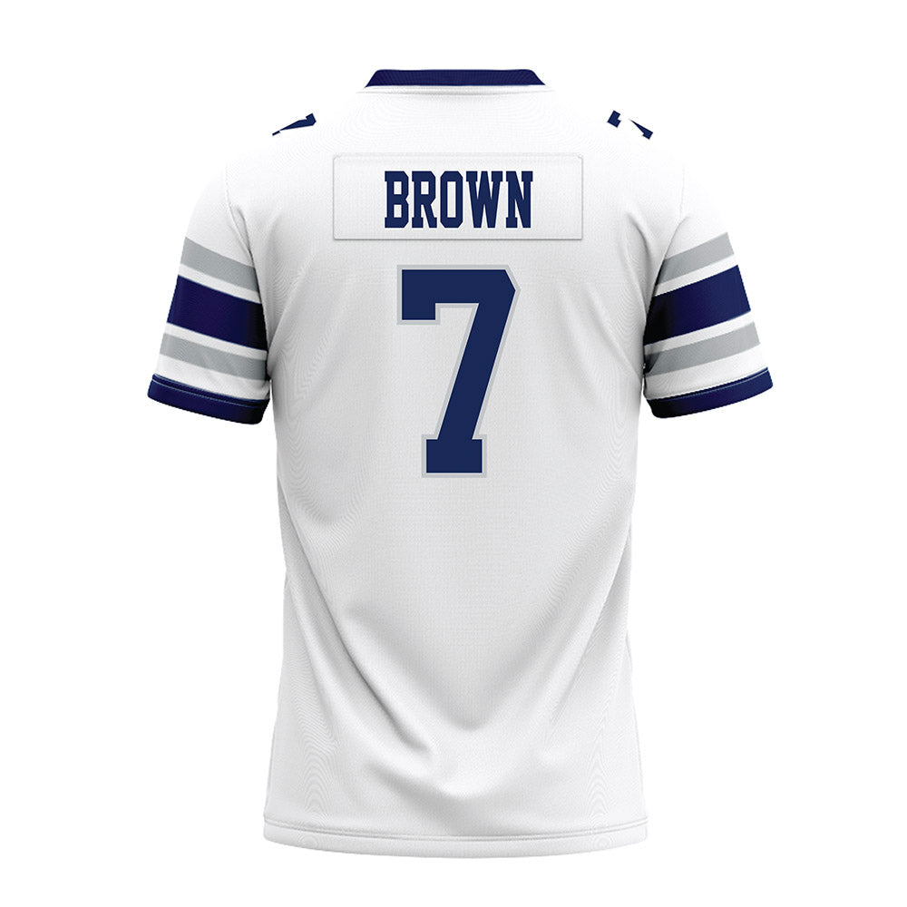 Rice - NCAA Football : Angelo "AJ" Brown - White Premium Football Jersey-1