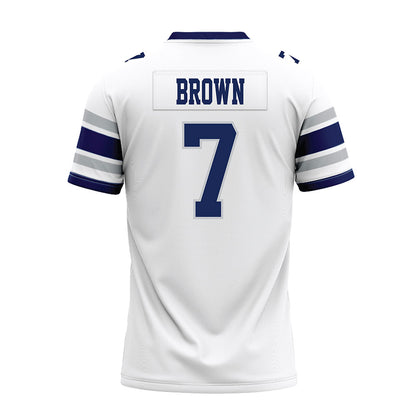 Rice - NCAA Football : Angelo "AJ" Brown - White Premium Football Jersey-1