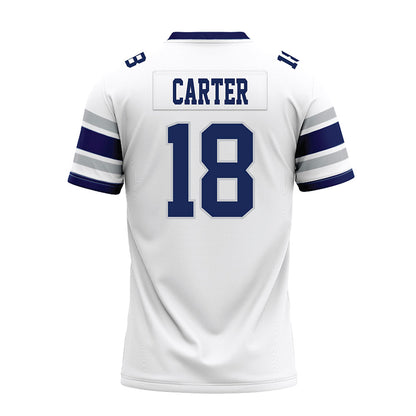 Rice - NCAA Football : Owen Carter - White Premium Football Jersey-1