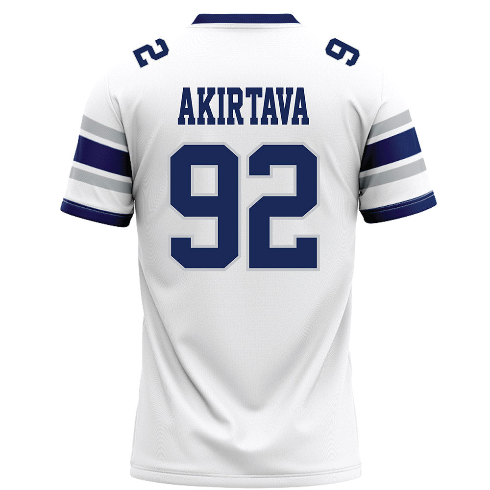 Rice - NCAA Football : Luca Akirtava - White Football Jersey-1