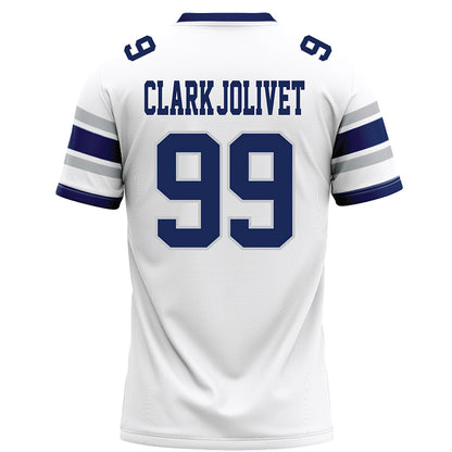Rice - NCAA Football : Christopher Clark-Jolivet - White Football Jersey-1