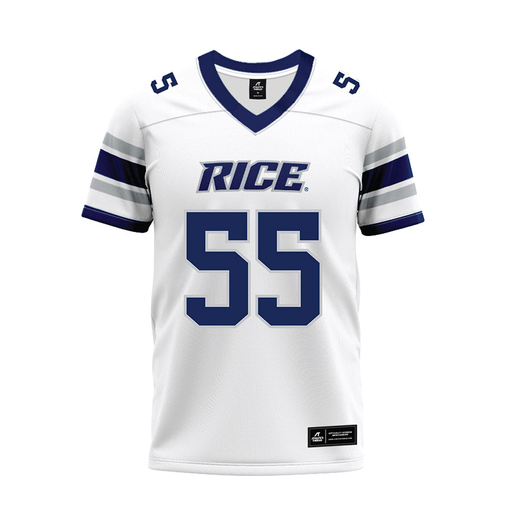 Rice - NCAA Football : CJ Witten - White Premium Football Jersey-0