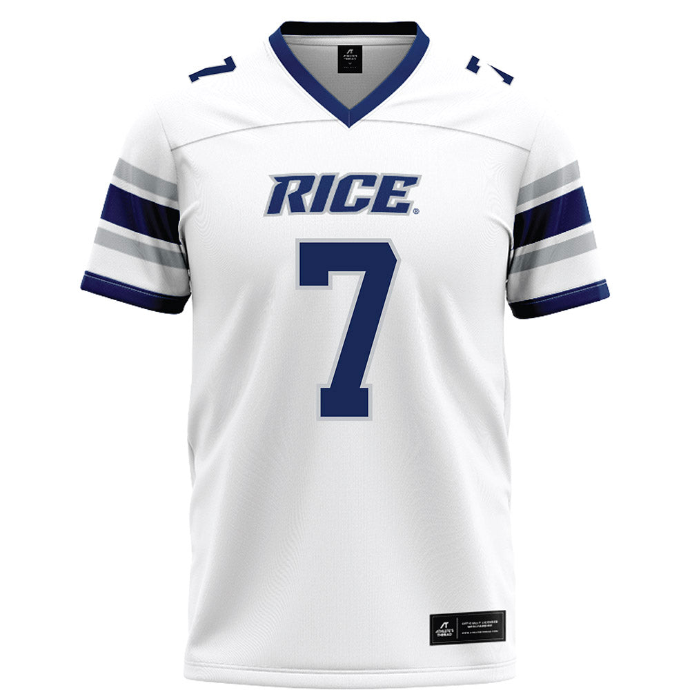 Rice - NCAA Football : Angelo "AJ" Brown - White Football Jersey-0
