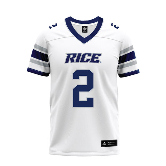 Rice - NCAA Football : Lucas Scheerhorn - White Premium Football Jersey-0