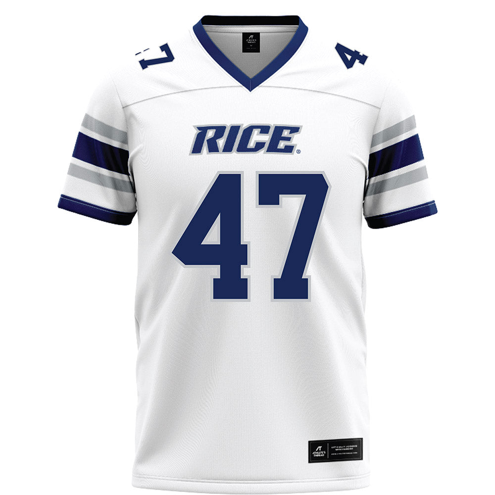 Rice - NCAA Football : Ty Thames - White Football Jersey-0