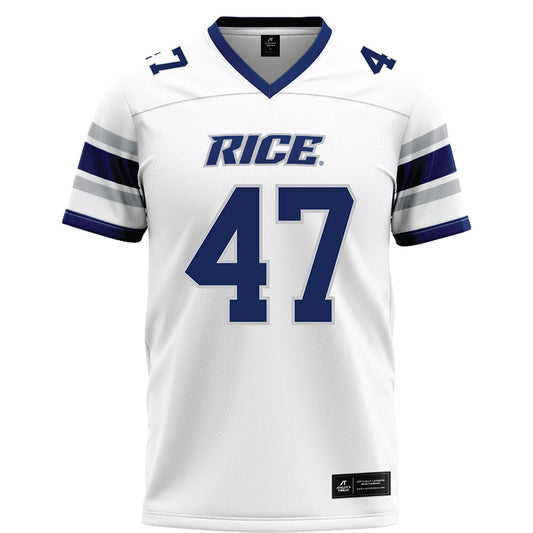 Rice - NCAA Football : Ty Thames - White Football Jersey-0