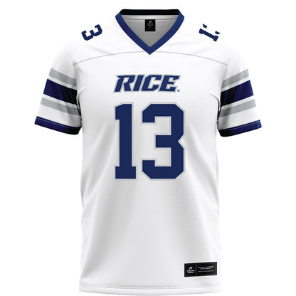Rice - NCAA Football : Maxwell Mosey - White Football Jersey-0